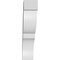 Ekena Millwork 5-in. W x 18-in. D x 24-in. H Valencia Architectural Grade PVC Knee Brace BRCP05X18X24VAL - alternate 5